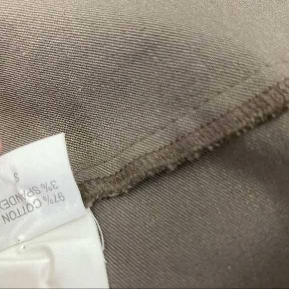 Eileen Fisher Khaki Round Collar Utility Jacket - Picture 8 of 9